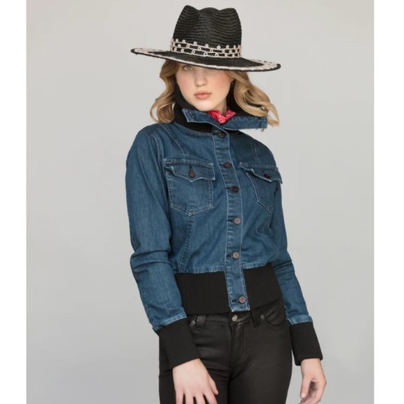 Kimes Ranch Jackets & Coats Kimes Ranch Rosie Denim Bomber Jacket